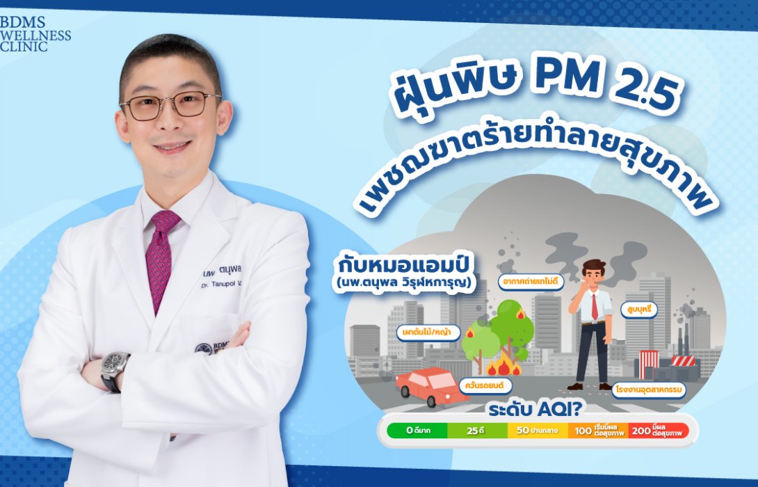 ล้วงลึกฝุ่นพิษ PM 2.5 เพชฌฆาตร้ายทําลายสุขภาพได้อย่างไร ? 