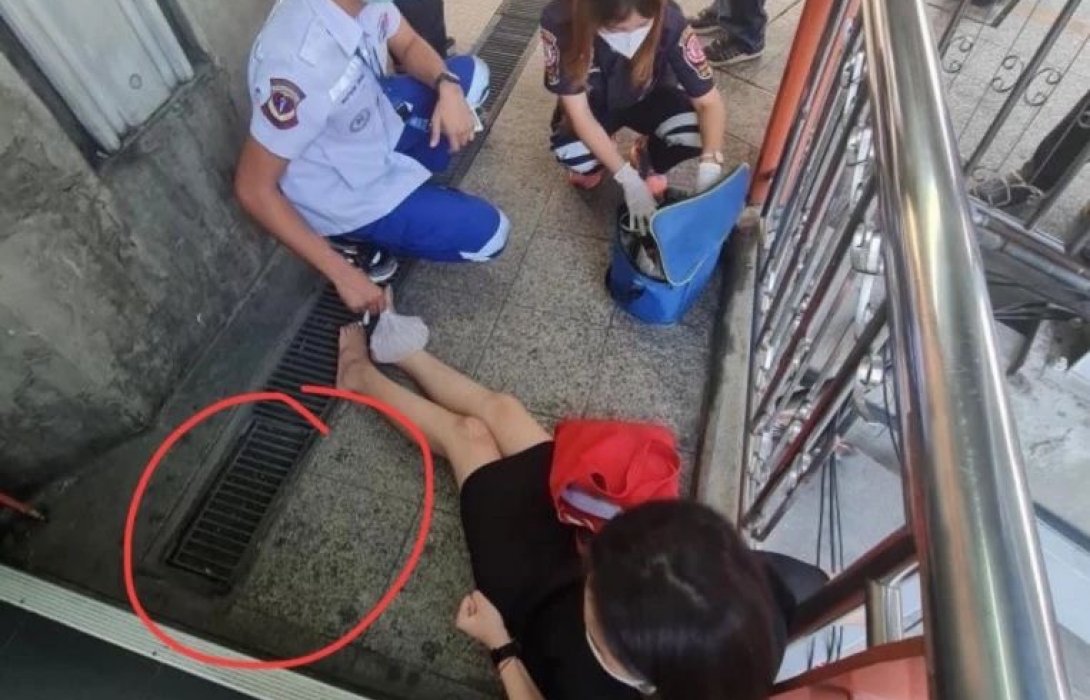 BTS พร้อมดูแลผู้บาดเจ็บจากการตกระแนงระบายน้ำเต็มที่