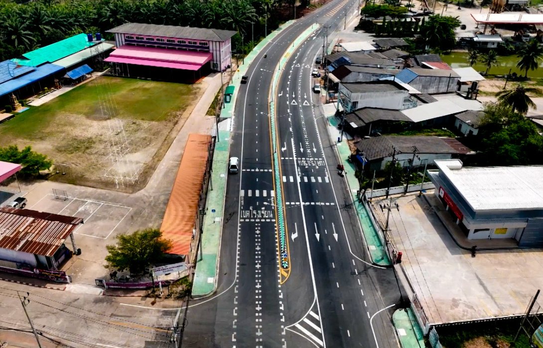 กรมทางหลวง ขยาย ทล.3497 สาย บ.ช้างแรก – อ.บางสะพานน้อย จ.ประจวบคีรีขันธ์ ส่งเสริมการขยายตัวทางด้านเศรษฐกิจ การค้า การลงทุน  ท่องเที่ยว