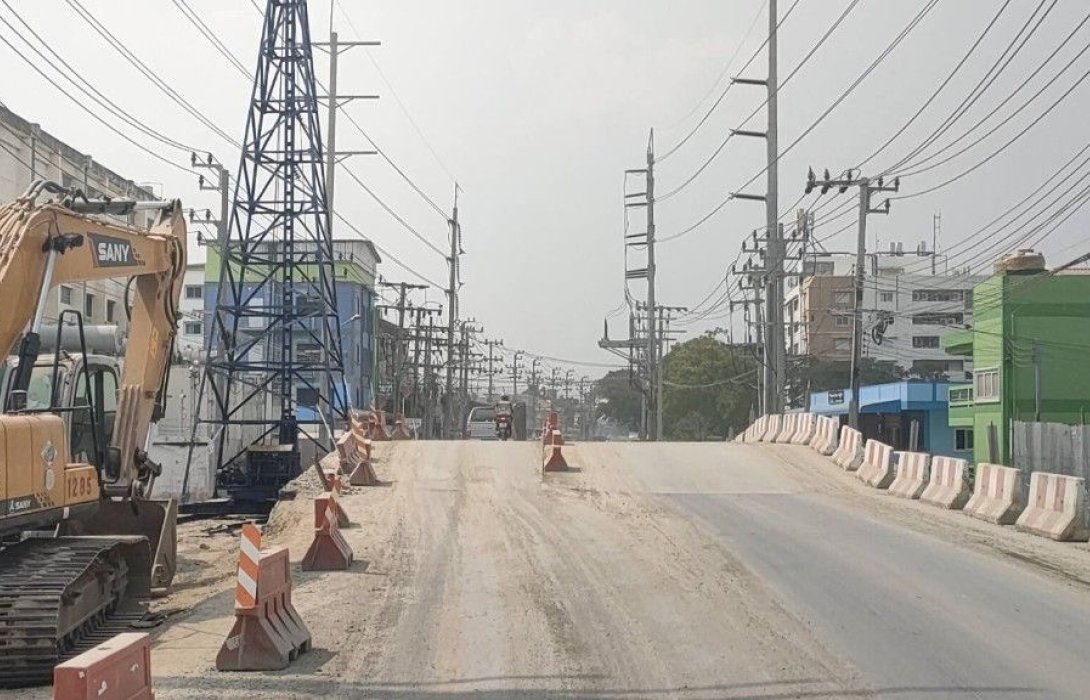 กรมทางหลวงชนบท เพิ่มศักยภาพทางเศรษฐกิจภาคการขนส่งสู่สนามบินสุวรรณภูมิ