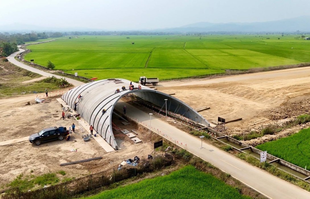 การรถไฟฯ อัพเดทโครงการก่อสร้างรถไฟทางคู่ ช่วงเด่นชัย-เชียงราย-เชียงของเดินหน้าเร็วกว่าแผน