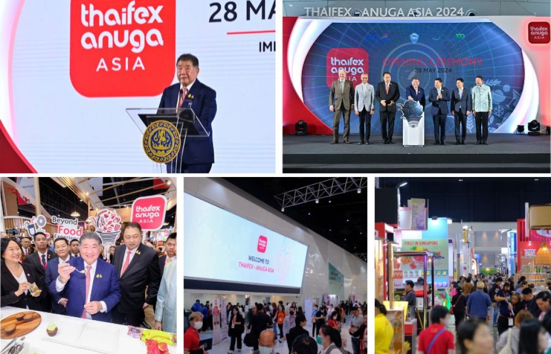 “กระทรวงพาณิชย์”  สุดมั่น ‘THAIFEX – ANUGA ASIA 2024’งานแสดงสินค้าอาหารระดับโลกครั้งที่ 32 สร้างเม็ดเงินสะพัดราว 100,000 ลบ. ผลักดัน GDP เศรษฐกิจในประเทศปีนี้พุ่งกว่าปีก่อน