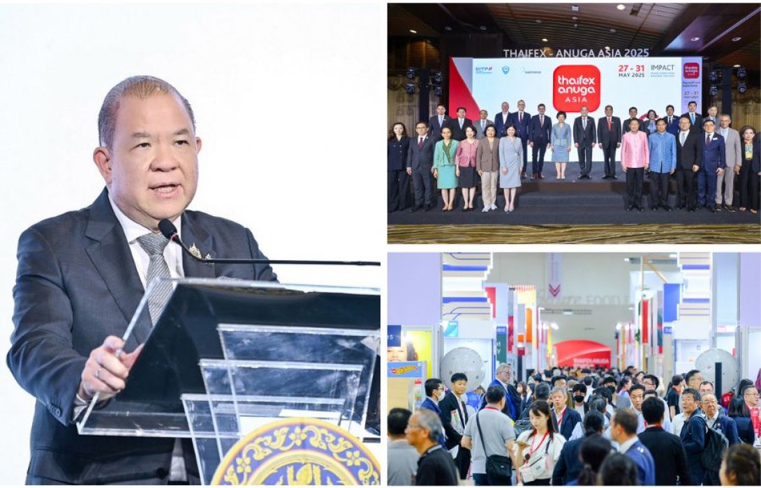 เปิดฉากแล้ว !! THAIFEX – ANUGA ASIA 2025” “พิชัย” นำทัพต้อนรับผู้ซื้อจาก 140 ประเทศ หนุนไทยสู่ “ครัวโลก” คาดมูลค่าสั่งซื้อกว่า 9.8 ลบ.