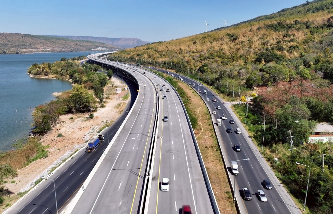 กรมทางหลวง เปิดทดลองใช้มอเตอร์เวย์ M6 