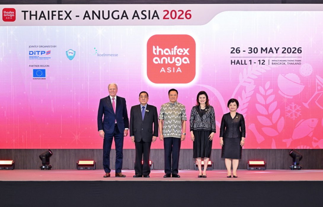 นายก ฯ ร่วมเปิดงาน THAIFEX – ANUGA ASIA 2026 ผู้ร่วมจัดแสดงสินค้ามากถึง 3,590 บริษัท  คาดผู้ซื้อเดินทางมากว่า 130 ประเทศทั่วโลก ตั้งเป้างานนี้เงินสะพัดกว่า 1.3 แสน ล้านบาท ปักหมุดประเทศไทนศูนย์กลางการค้าอาหารโลก