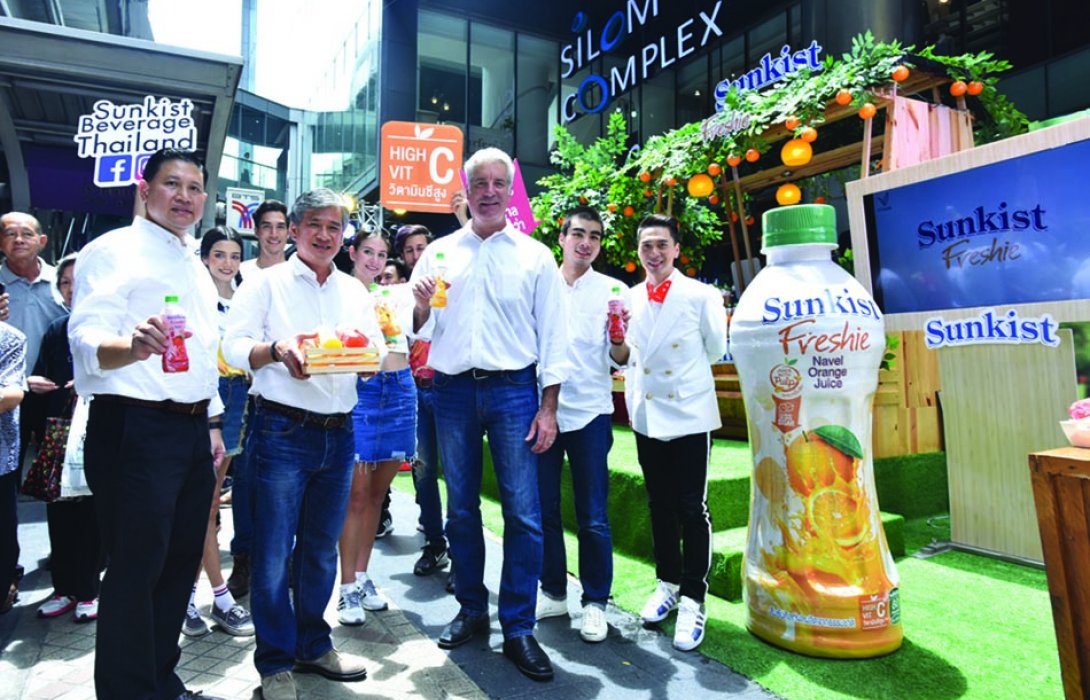  “วี ฟู้ดส์” คว้า “ซันคิสท์” น้ำส้ม USA   จัดหนักลุยสินค้าสุขภาพในไทยต่อเนื่อง