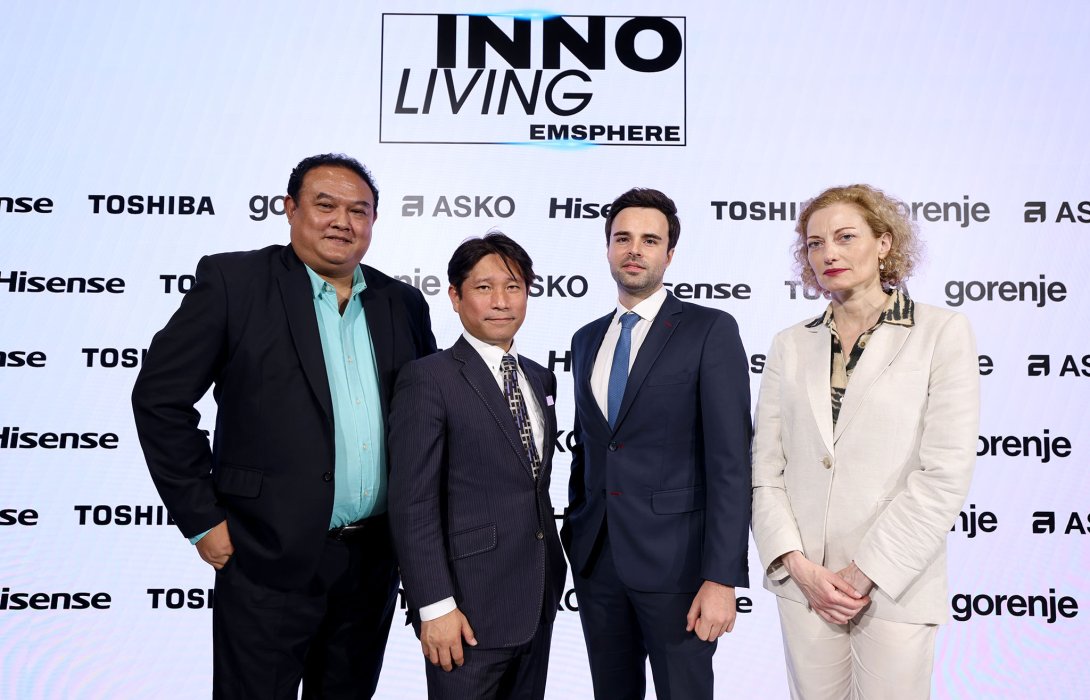 4 แบรนด์ดังระดับโลก ร่วมมือ เปิดตัวโชว์รูม “INNOLIVING – EMSPHERE”  ครั้งแรกในประเทศไทย หวังดันไทยขึ้นฮับอุตสาหกรรมเครื่องใช้ไฟฟ้าและอุปกรณ์อิเล็กทรอนิกส์ภายในบ้านของตลาดอาเซียน