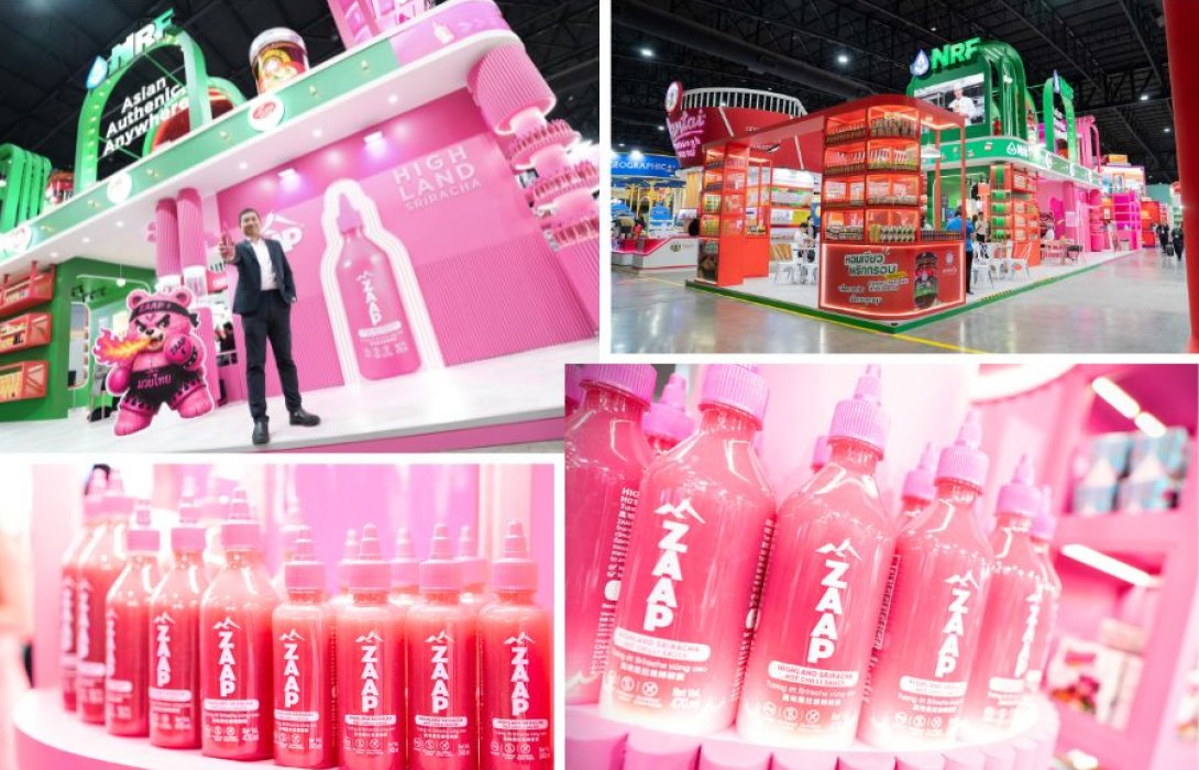 NRF เปิดตัว “Pink Sauce” ซอสพริกศรีราชาสีชมพูสู่เวทีโลก หลังงาน THAIFEX 2026 สร้างดีลใหม่กว่า 10 ประเทศ เตรียมลุยตลาดสหราชอาณาจักรเต็มตัวกรกฎาคมนี้