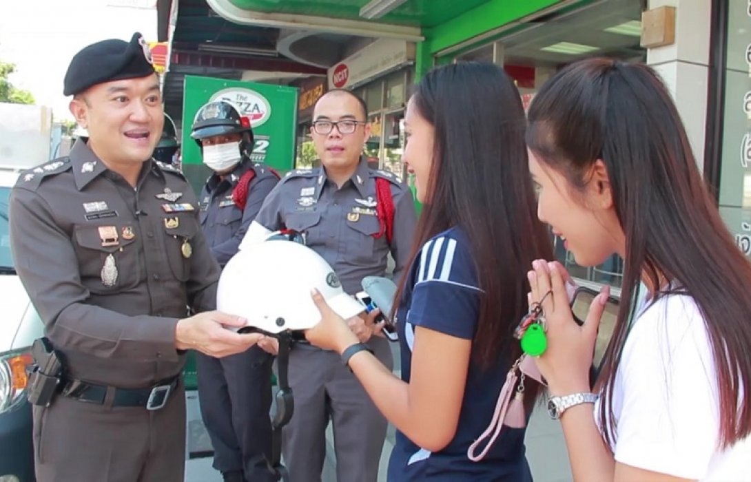 สน.สายไหมโรงพักต้นแบบ เปิดโครงการถนนสายไหมขับขี่ปลอดภัย