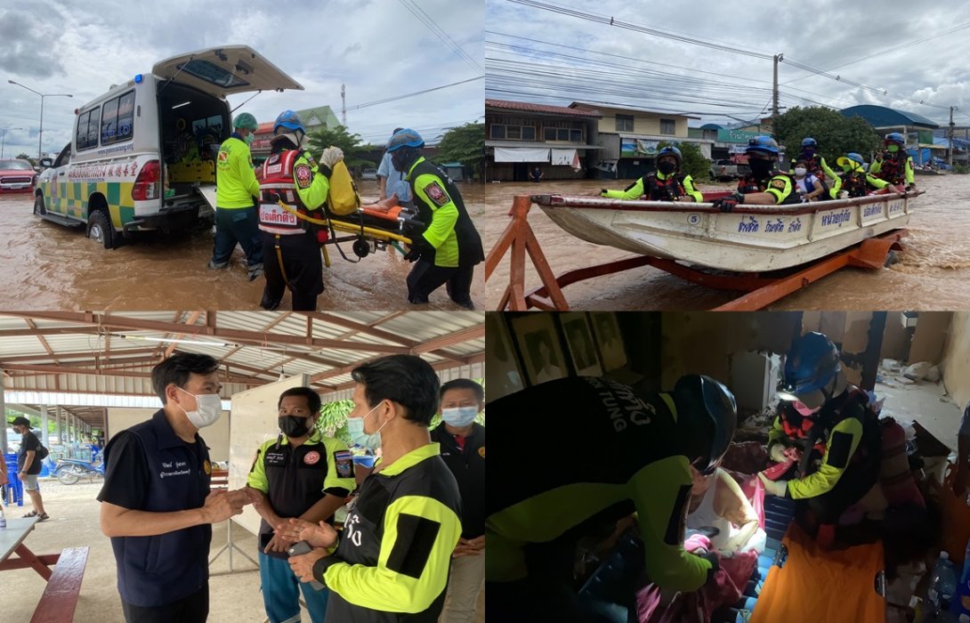 ทีมบรรเทาสาธารณภัย มูลนิธิป่อเต็กตึ๊ง รุดลงพื้นที่จ.ลพบุรี! เร่งอพยพผู้ประสบภัยน้ำท่วมในพื้นที่อำเภอลำสนธิ จ.ลพบุรี