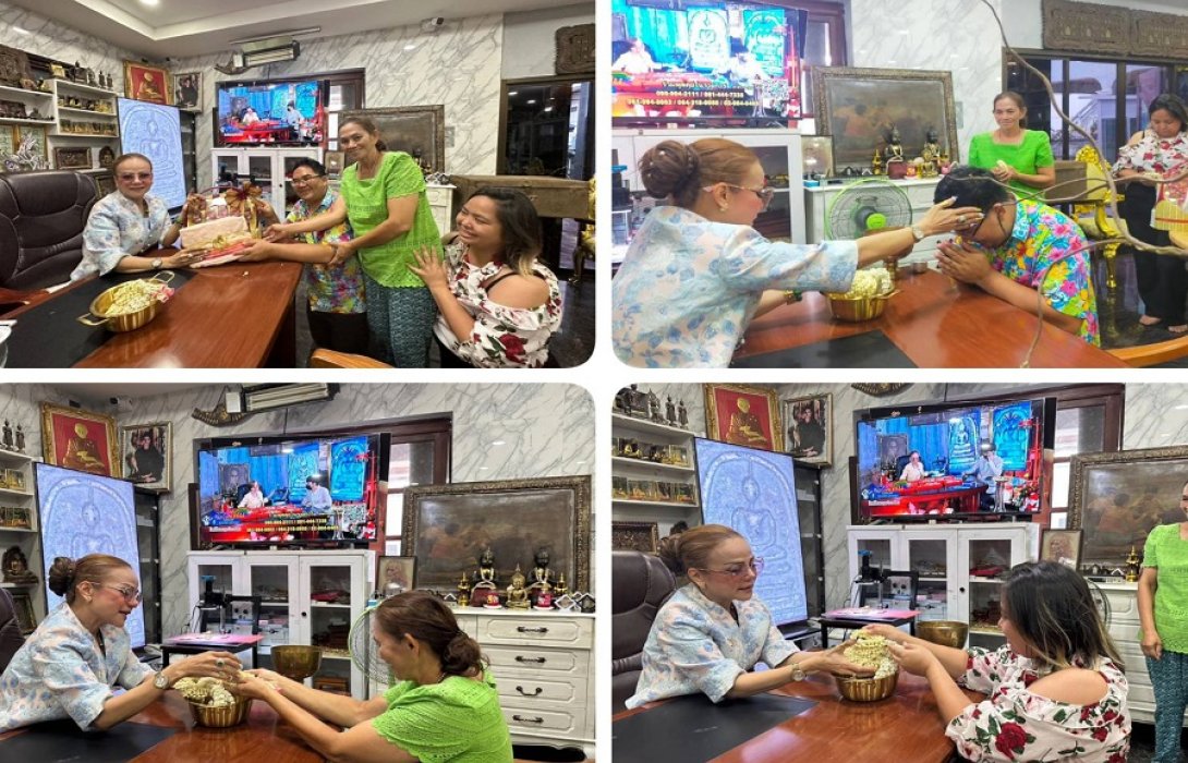 ชุ่มชื่น!! แฟนคลับแห่รดน้ำขอพร ผอ.ฟ้า ร่วมสืบสานวัฒนธรรมประเพณีสงกรานต์ 