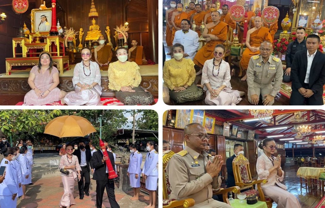 อัญเชิญพัดรองพระราชทาน เทียนพรรษาพระราชทาน “ทูลกระหม่อมหญิงฯ” ถวาย 4 วัดดังนนทบุรี-ปทุมธานี