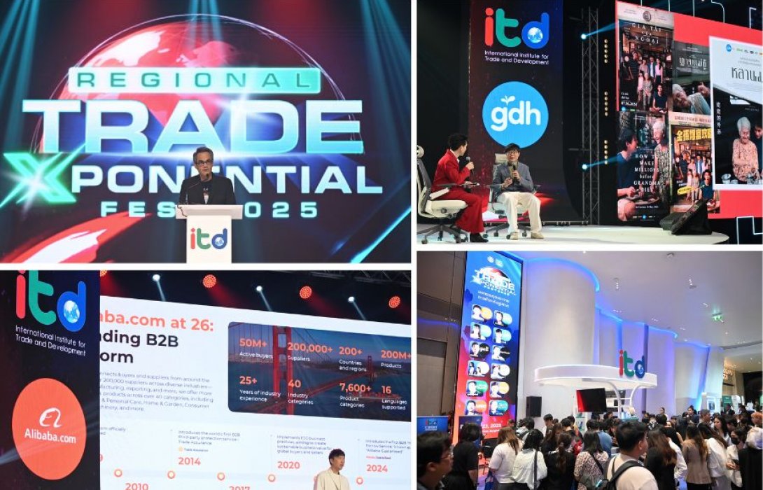 ITD รับลูกพาณิชย์! ผนึกพันธมิตรทั่วอาเซียน ระเบิดเวที ‘Regional Trade Exponential Fest 2025’ “ติดอาวุธทางปัญญา” ให้กับ SMEs ไทยปลุกพลังฝ่าวิกฤตโลก