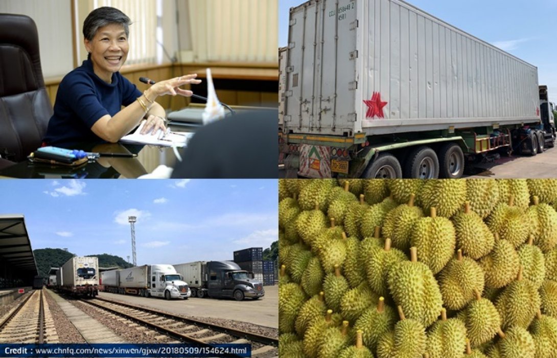 “ทุเรียน-มังคุด”ขึ้นรถไฟบุกจีนเปิดประวัติศาสตร์หน้าใหม่