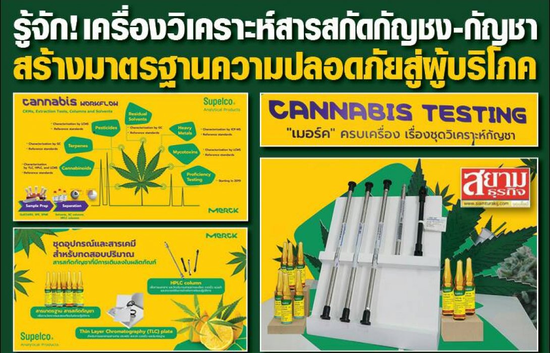 รู้จัก! เครื่องวิเคราะห์สารสกัดกัญชง-กัญชา สร้างมาตราฐานความปลอดภัยสู่ผู้บริโภค