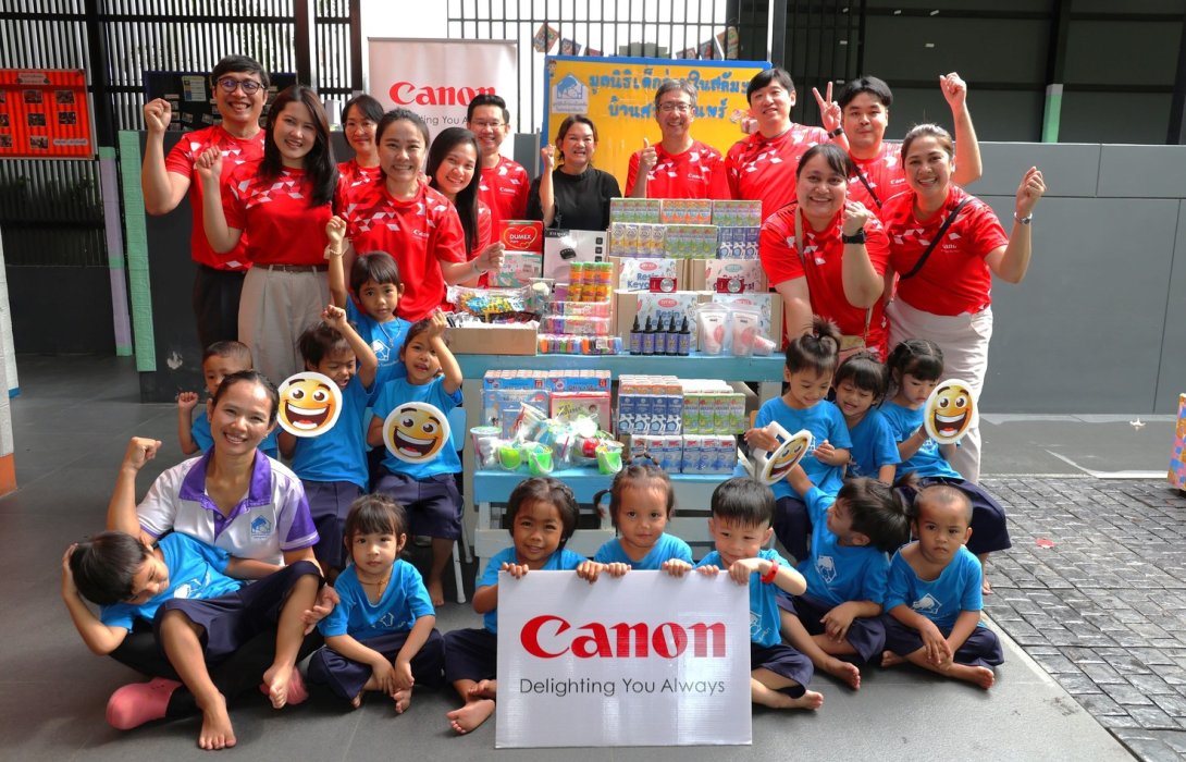  “Canon Volunteer” สานต่อการสนับสนุนมูลนิธิเด็กอ่อนในสลัมฯ เดินหน้ามอบของจำเป็นให้บ้านเด็กอ่อน 3 แห่ง 