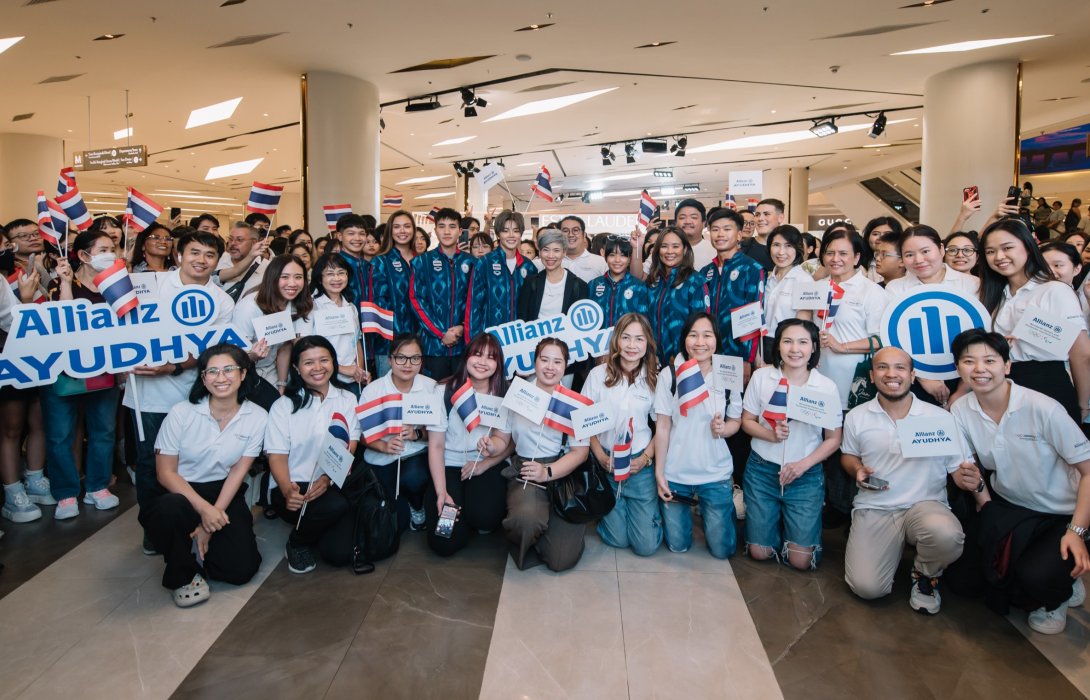 อลิอันซ์ อยุธยา ร่วมต้อนรับทัพนักกีฬาโอลิมปิกทีมชาติไทย หลังคว้าชัยสร้างความสุขให้คนไทย