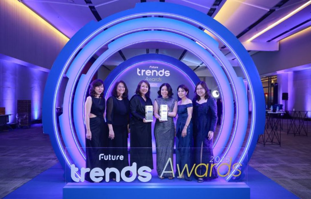 “ทีทีบี” คว้า 2 รางวัลแห่งความภาคภูมิใจ จากเวที Future Trends Awards 2025 นั่งแท่นแบรนด์ต้นแบบที่พนักงานอยากทำงานด้วย พร้อมเป็นผู้นำสร้างสรรค์ด้านเทคโนโลยี 
