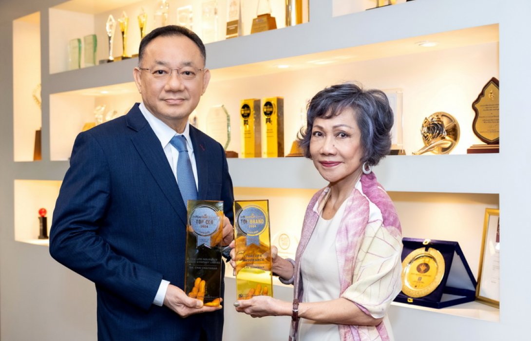 ไทยประกันชีวิต คว้า 2 รางวัล “Top CEO Thailand” และ “Top Influential Brands”