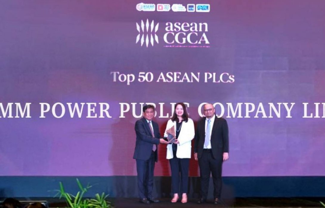 บี.กริม เพาเวอร์ คว้ารางวัล Top 50 ASEAN Public Listed Companies
