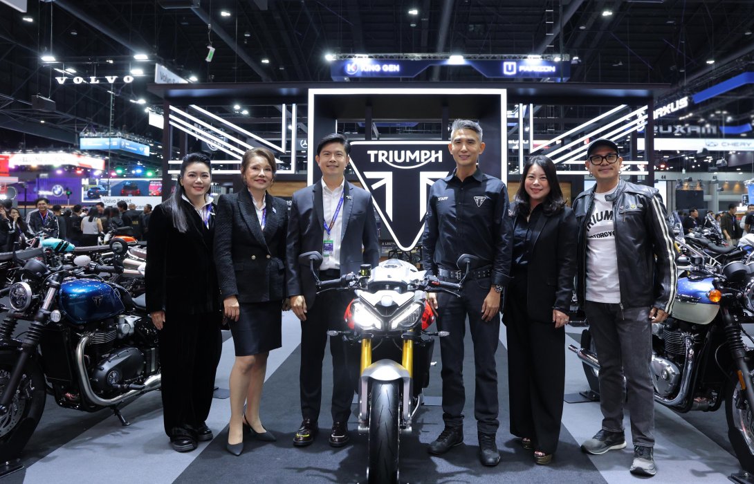 ไทรอัมพ์ มอเตอร์ไซเคิลส์ เปิดตัว 10 รุ่นใหม่ในงานมอเตอร์ เอ็กซ์โป 2025