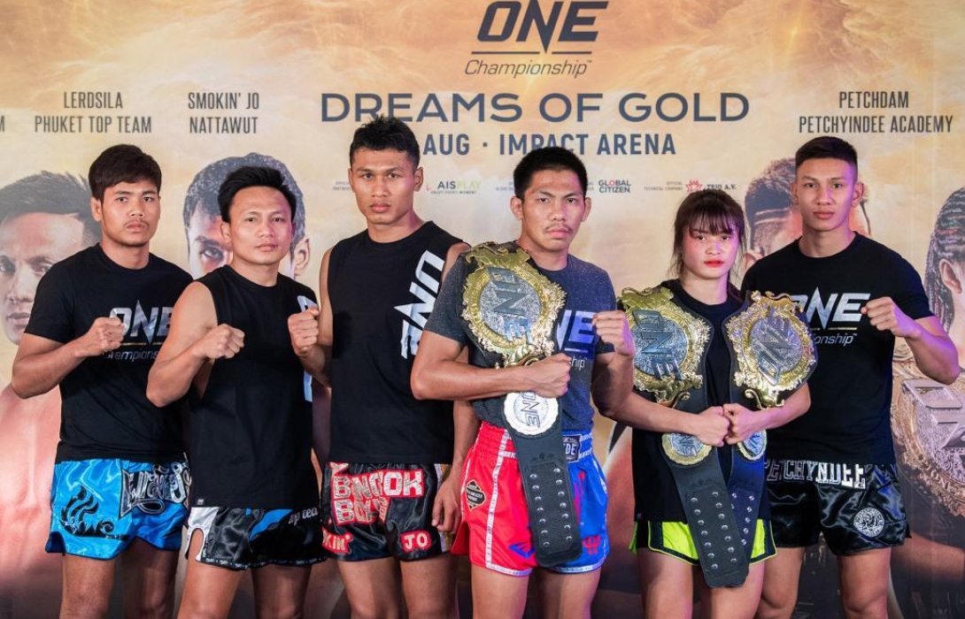เพชรดำ-แสตมป์ นำทัพกำปั้นไทย โชว์แกร่ง ก่อนศึก ONE : DREAMS OF GOLD