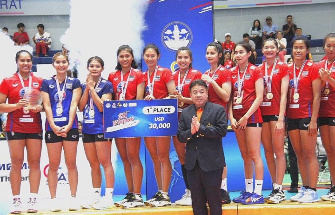 ตบสาวไทยคว้าแชมป์แซทไทยแลนด์ วอลเลย์บอล อินวิเตชั่น 2019