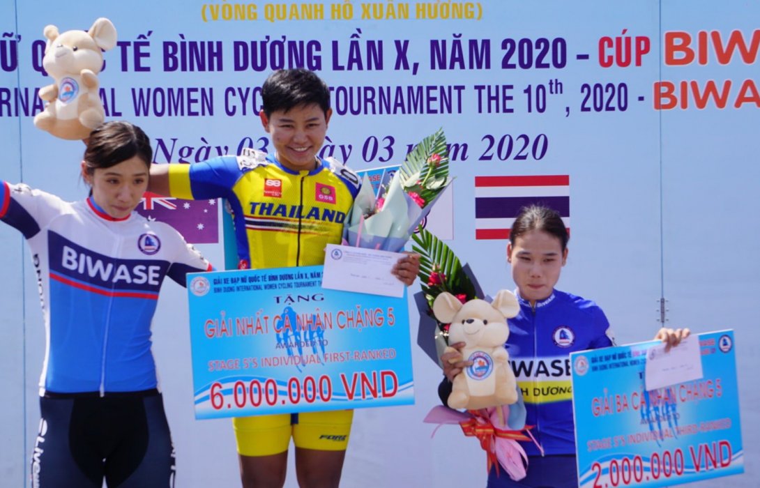  “จุฑาธิป” ฟอร์มเจ๋ง ผงาดแชมป์สเตจ 5ศึก 2 ล้อทางไกล “บีวาเซ คัพ” เวียดนาม