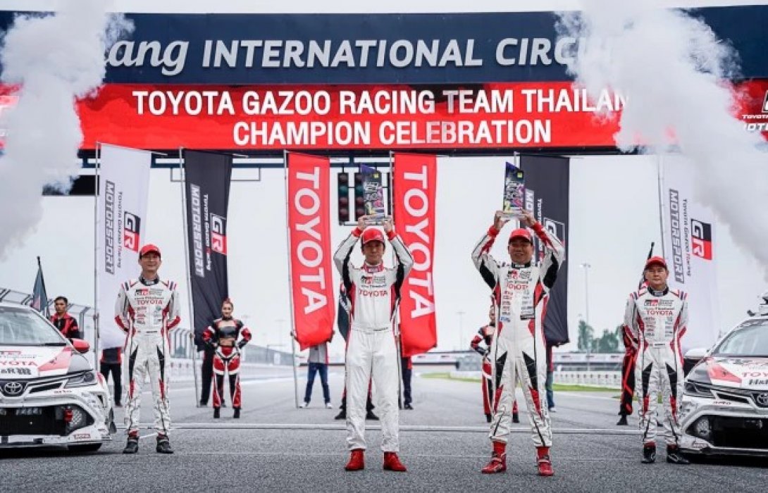 Toyota Gazoo Racing Team Thailand ฉลองแชมป์ 3 ปีซ้อน ADAC Total 24h-Race Nurburgring