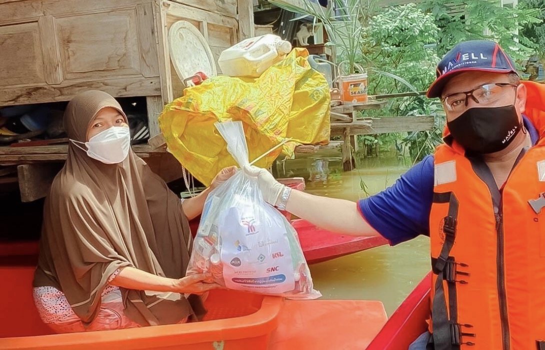 “แอร์มาเวล” มอบ 400 ถุงยังชีพช่วยชาวอยุธยา