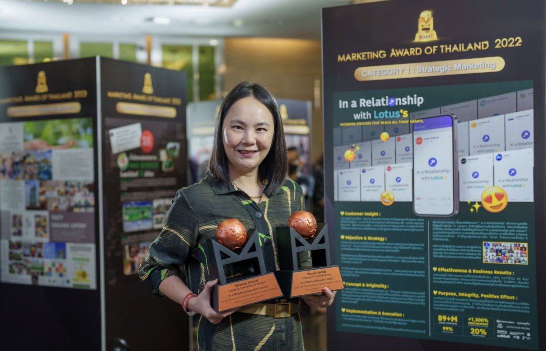 “โลตัส” คว้า 2 รางวัล Marketing Award of Thailand จากแคมเปญผนึก 40 แบรนด์ดัง “รวมพลังลดใหญ่ พาไทยฝ่าวิกฤต”