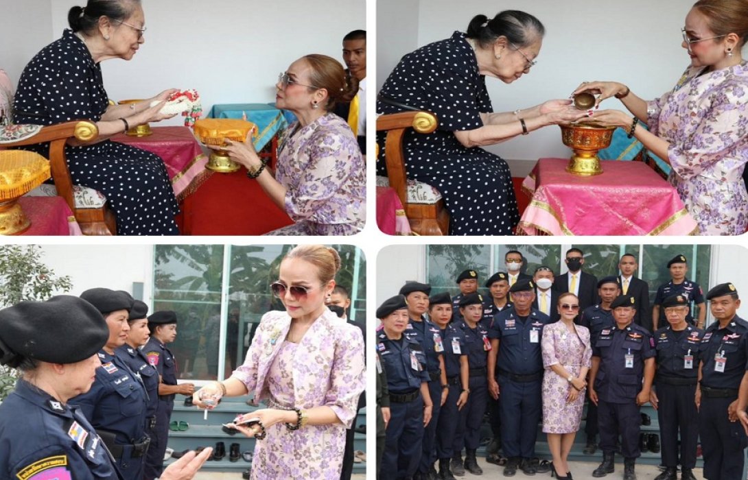 “ม.จ.อุทัยกัญญา ภาณุพันธุ์” ทรงกรุณาให้ “ผอ.ฟ้า-ข้าราชการ” เข้าถวายพระพร ณ บ้านนกกระจาบ