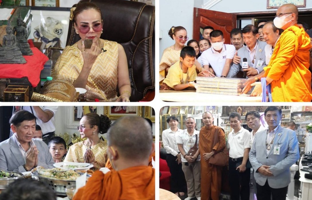 ผอ.ฟ้า ทำบุญใหญ่ ถวายพระสมเด็จโต 5,000 องค์ให้ 5 วัด นำปัจจัยบูรณะวัด 