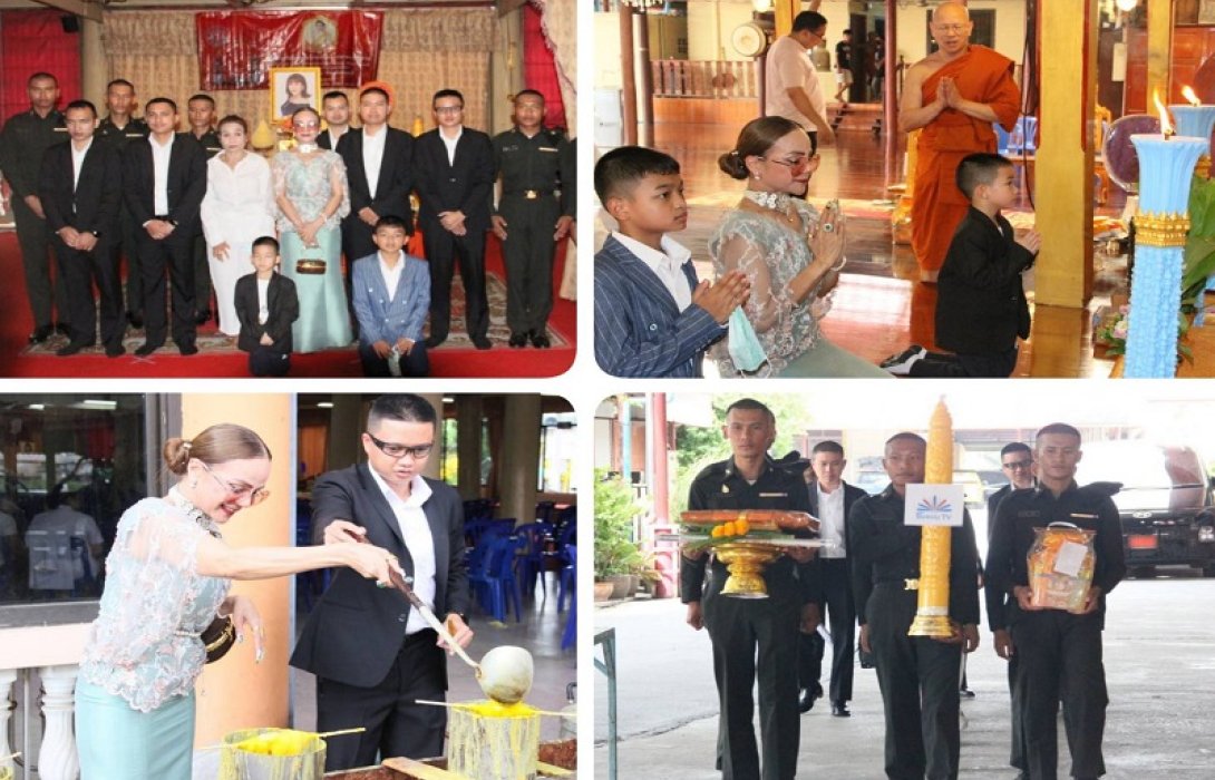 ผอ.ฟ้า ร่วมสืบสานประเพณีบุญเดือน 8 ถวายเทียนพรรษามหามงคลที่วัดช่องลม