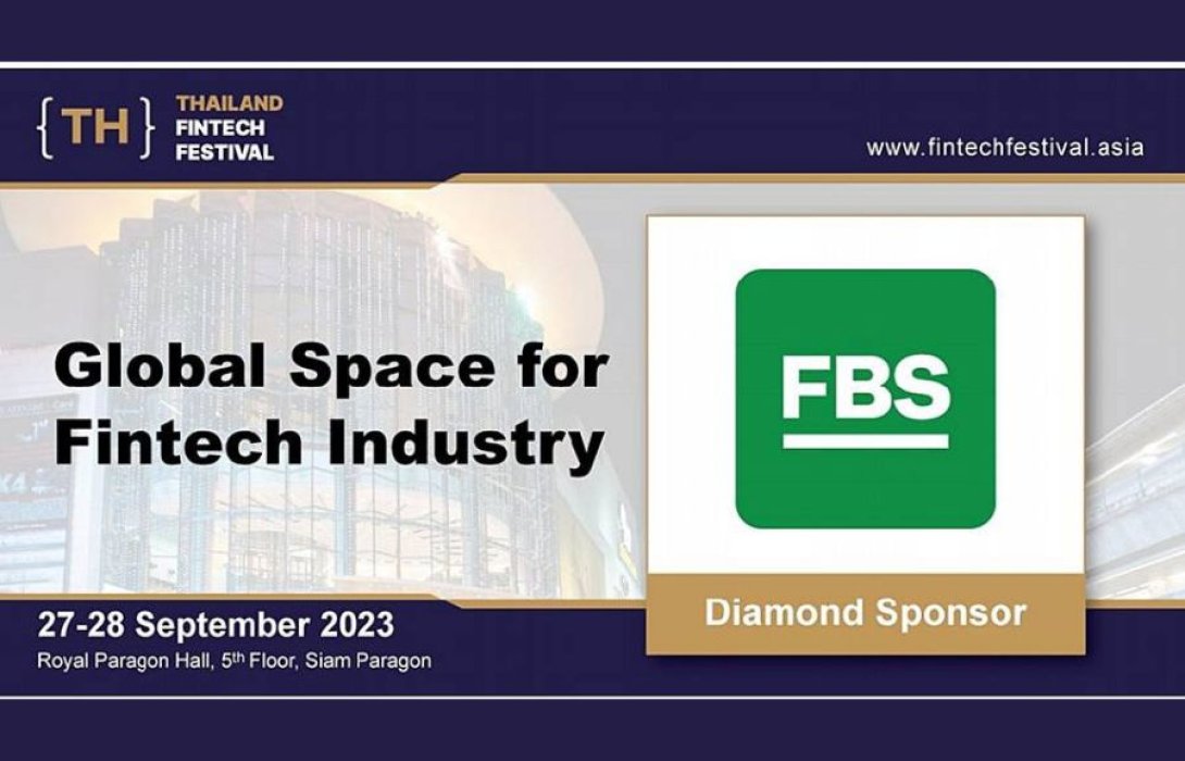  “FBS” ผนึก “Fintech Festival Thailand 2023” จัดโดย FINEXPO ที่กรุงเทพฯ เพื่อแสดงให้เห็นถึงความเชี่ยวชาญด้านเทคโนโลยีการเงินที่สั่งสมมาหลายปี