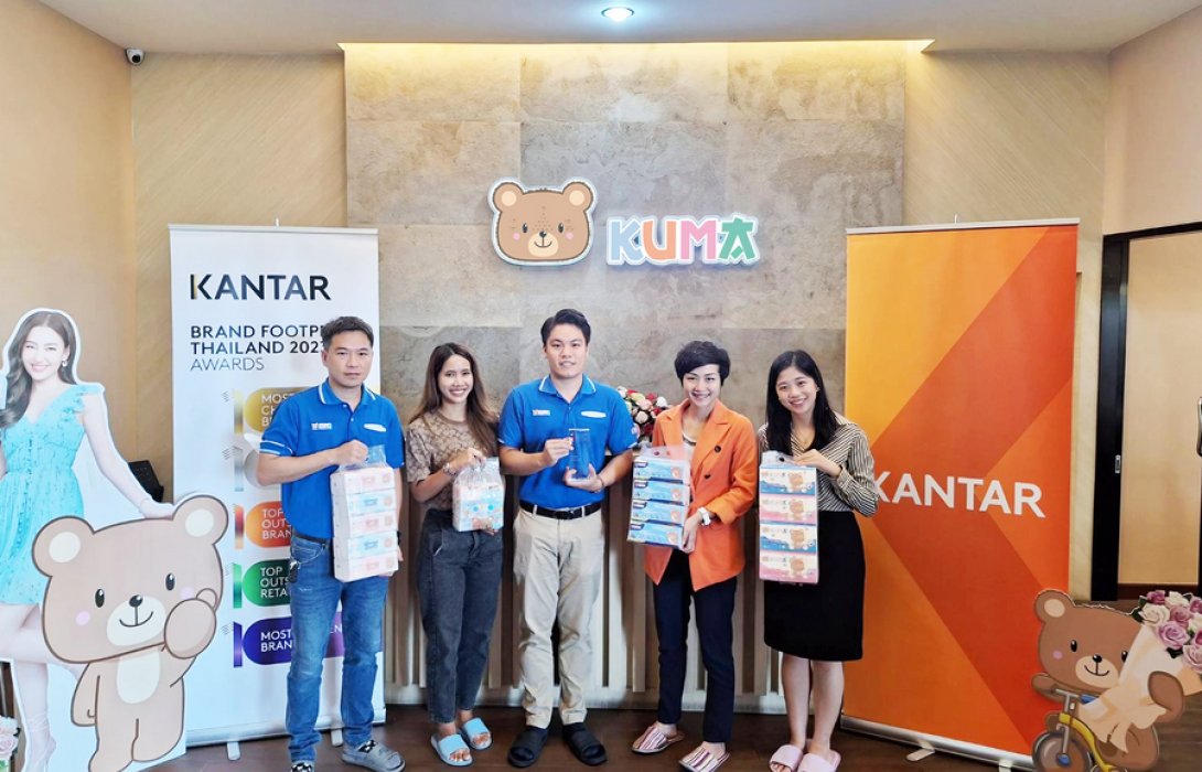 “คุมะ” คว้ารางวัล Most Resilient Brand โดดเด่นด้วยเป็นแบรนด์สินค้าที่เข้าถึงผู้บริโภคไทยได้มากที่สุด