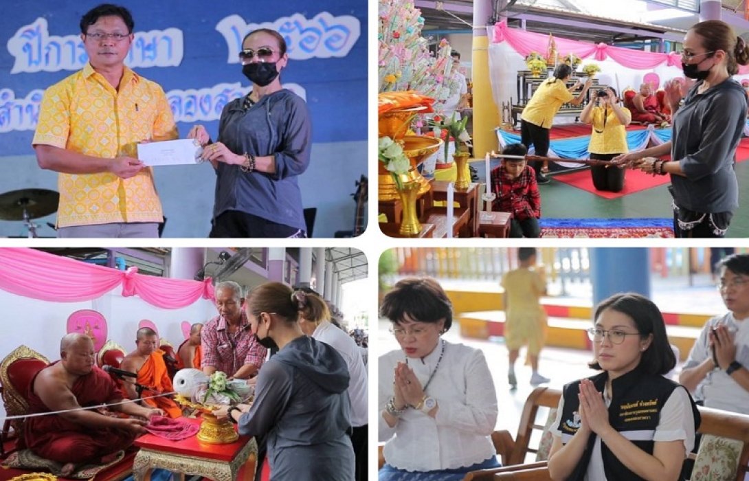 ผอ.ฟ้า เป็นประธานทอดผ้าป่าเพื่อการศึกษา พร้อมควัก 1.5 แสนบาท รวมยอดศรัทธากว่าครึ่งล้านบาท ชาวบ้านแห่ร่วมบุญคึกคัก