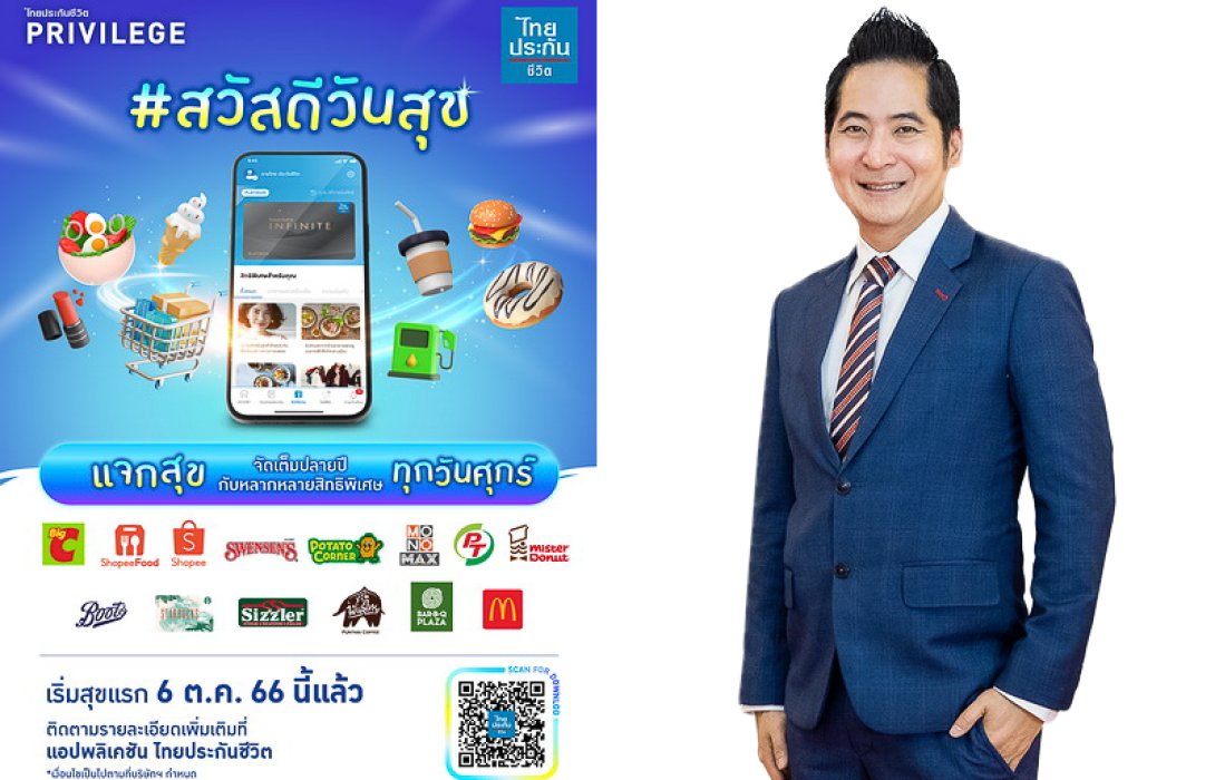 ไทยประกันชีวิตส่งแคมเปญ #สวัสดีวันสุข เอาใจลูกค้าส่งท้ายปี