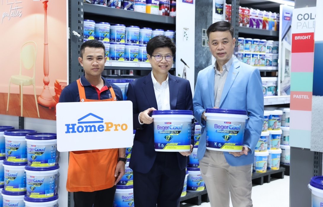 “โฮมโปร” ผนึก “เบเยอร์” เปิดตัวสี “เบเยอร์คูล ไดมอนด์ อัลตรา ชิลด์ 17” นวัตกรรมสีบ้านเย็น ลดคาร์บอน รักษ์โลก ตอบโจทย์การประหยัดค่าไฟ และช่วยลดปริมาณคาร์บอนให้แก่โลก