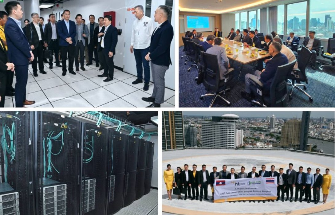 NT พาคณะผู้แทนรัฐบาลจากลาว เข้าชม Data Center เพื่อเตรียมการสร้าง Data Centerในลาว