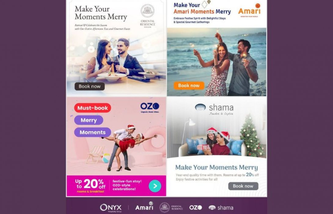 ออนิกซ์ ฮอสพิทาลิตี้ กรุ๊ป เปิดตัวแคมเปญ 'Make Your Moments Merry' ต้อนรับเทศกาลแห่งความสุขช่วงปลายปี 2567