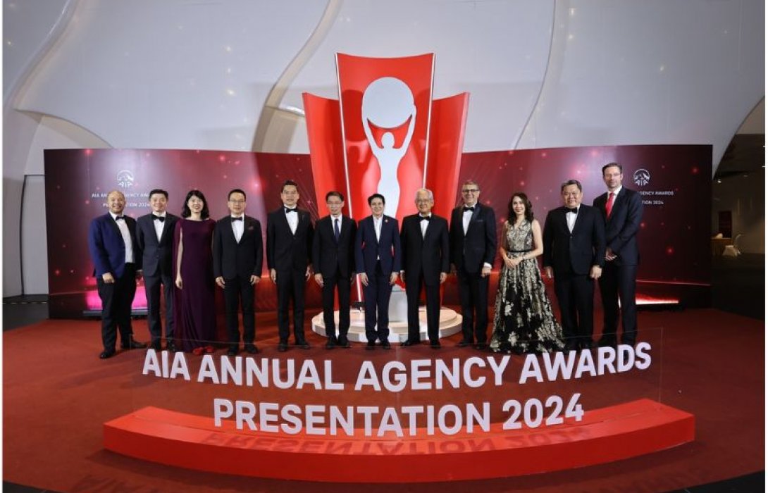เอไอเอ ประเทศไทย มอบรางวัลเกียรติยศแก่สุดยอดตัวแทน “ที่สุดแห่งปี” ประจำปี 2567 ในงาน AIA Annual Agency Awards Presentation 2024