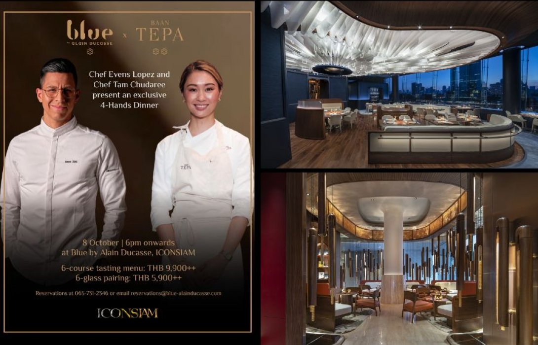 “Blue by Alain Ducasse x Baan Tepa 4-Hands Dinner” ค่ำคืนแห่งศิลปะบนจานอาหาร ที่หลอมรวมความเป็นมิชลินสตาร์ระดับโลก