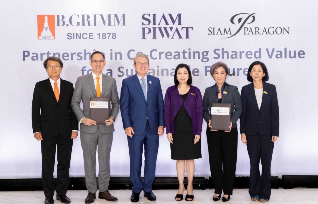 บริษัทบี. กริม ผนึกสยามพิวรรธน์ เดินหน้าความร่วมมือเชิงกลยุทธ์หลายมิติ ติดตั้งโซลาร์รูฟท็อปสยามพารากอน -ขับเคลื่อนสู่อนาคตพลังงานสะอาด