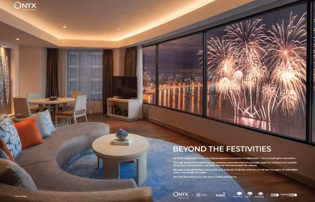 ออนิกซ์ ฮอสพิทาลิตี้ กรุ๊ป ร่วมฉลองเทศกาลแห่งความสุขส่งท้ายปี 2025 กับแคมเปญ ‘Beyond the Festivities’  พร้อมเชื่อมโยงวัฒนธรรมและวิถีท้องถิ่นผ่านกิจกรรมสุดพิเศษ