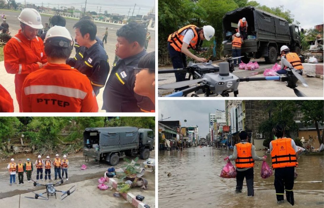 ฝ่าวิกฤตน้ำท่วมหาดใหญ่ สไกลเลอร์ โซลูชั่นส์ ส่งโดรนปฏิบัติการลำเลียงถุงยังชีพ-เวชภัณฑ์ช่วยผู้ประสบภัย