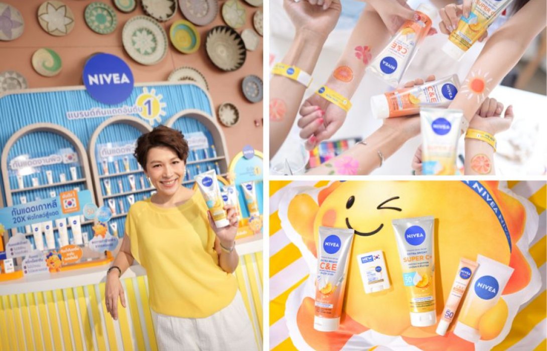 NIVEA ตอกย้ำผู้นำผลิตภัณฑ์กันแดดอันดับ 1 ชูนวัตกรรมที่มากกว่าการปกป้อง  ครบทั้งผิวหน้าและผิวกาย ให้คนไทยได้ผิวใส เจิดจ้า ท้าแดด ในซัมเมอร์นี้