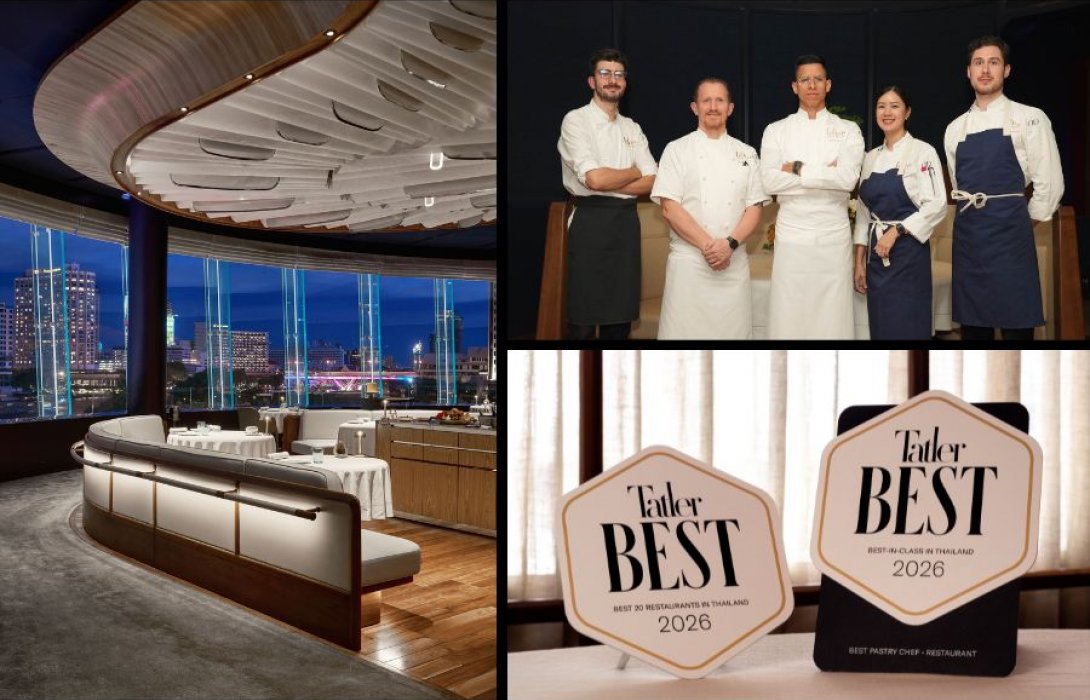 Blue by Alain Ducasse ตอกย้ำมาตรฐานไฟน์ไดนิ่งระดับโลก คว้า 2 รางวัลใหญ่จาก Tatler Best Thailand 2026