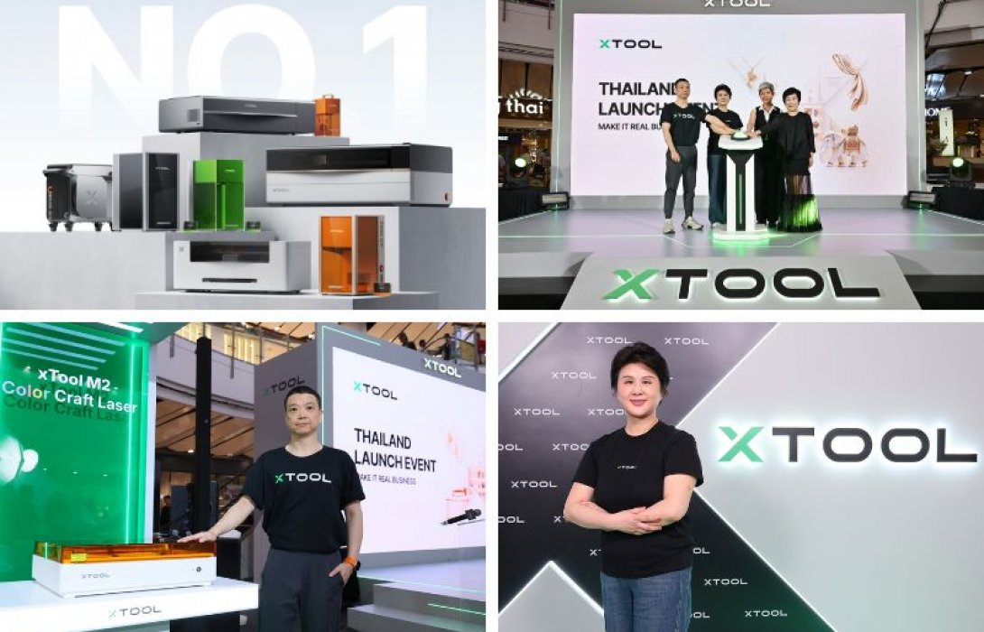 “xTool” ผู้นำอุปกรณ์สร้างสรรค์ระดับโลก เดินหน้ากลยุทธ์บุกตลาดเอเชียตะวันออกเฉียงใต้  เปิดตัวซีรีส์เครื่องมือแกะสลักด้วยเลเซอร์ที่จะเป็น “เครื่องทำเงิน” พร้อมด้วย “100 Local Brands Power-Up Program”