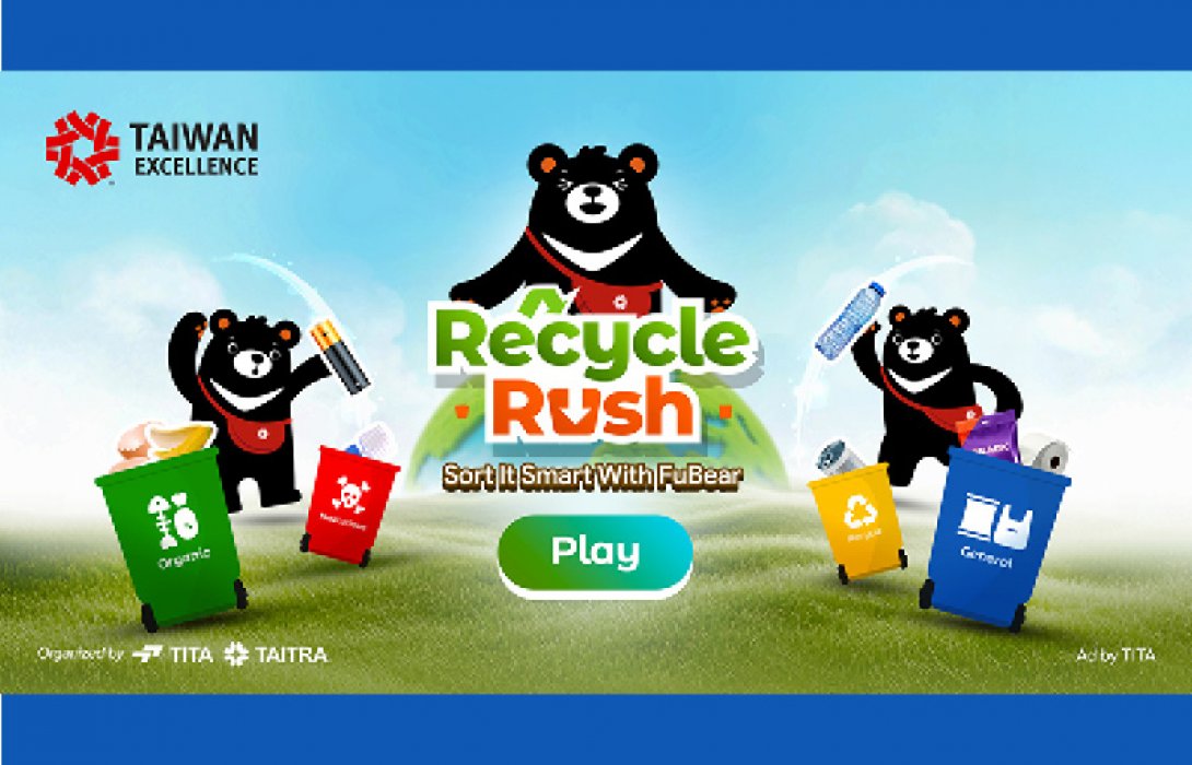 Taiwan Excellence ปลุกพลังคนรุ่นใหม่ ส่งเสริมการแยกขยะอย่างยั่งยืน ผ่านแคมเปญ “Recycle Rush – Sort It Smart With FuBear”